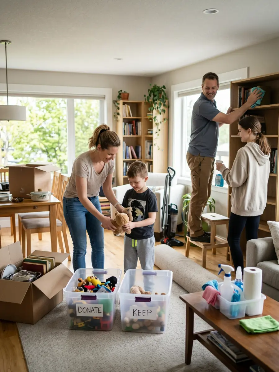 Whole-Home Sorting & Home Reset for a Busy Professional